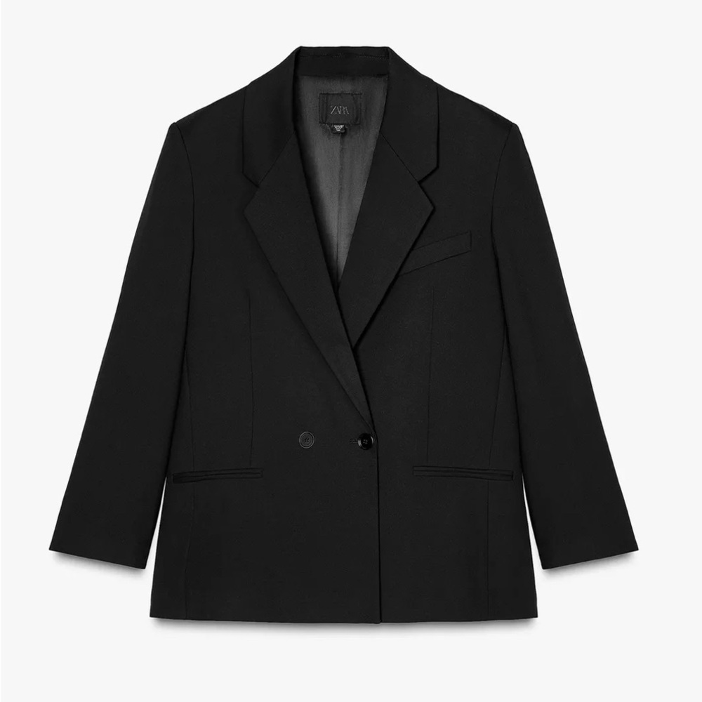 Zara Oversized Double Breasted Blazer